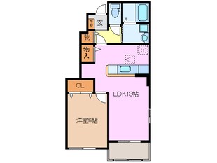 阿漕駅 徒歩14分 1階の物件間取画像